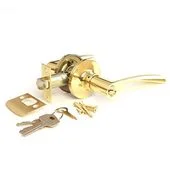 Ручка дверная Apecs 8023-01G золото (ключ/фиксатор)