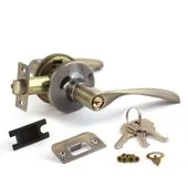 Ручка дверная Avers 8023-01AB бронза (ключ/фиксатор)
