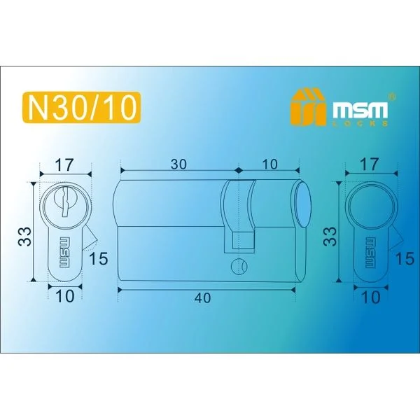 Цилиндр MSM N40 mm 30/10-1