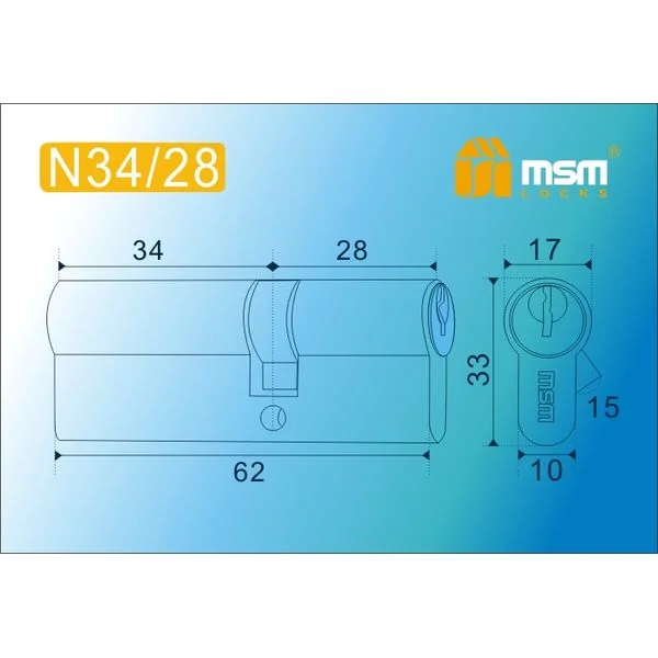 Цилиндр MSM N62 mm 34/28-2