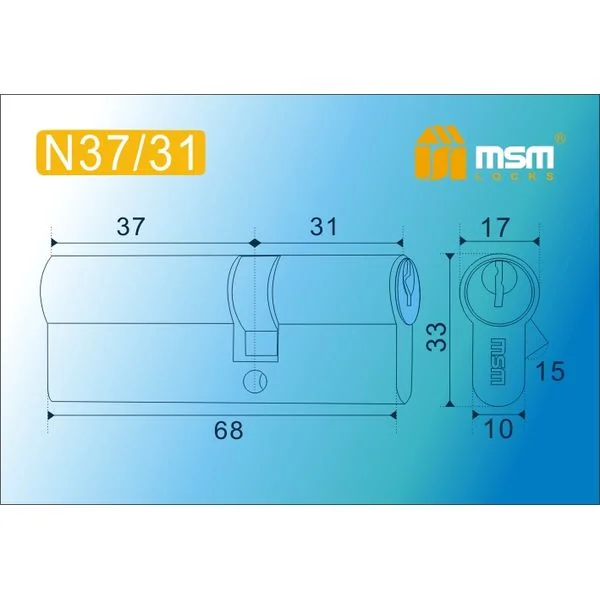 Цилиндр MSM N68 mm 37/31-2