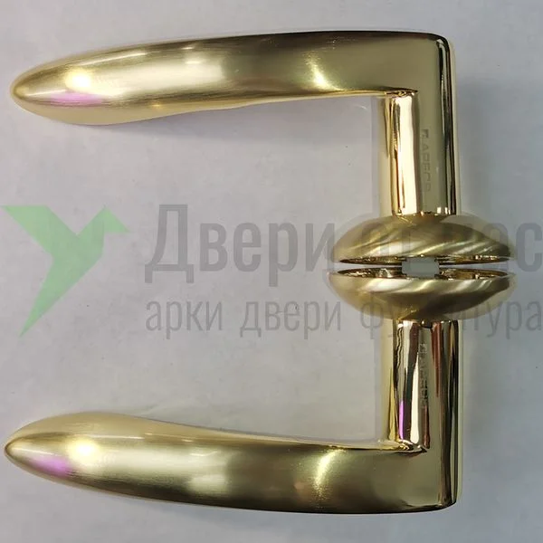 Ручка дверная H-0571-Z GM/G матовое золото/золото-1