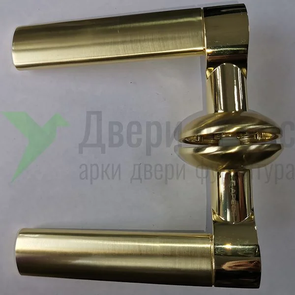 Ручка дверная H-0592-Z-GM/G матовое золото/золото