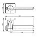 Ручка дверная Armadillo AJAX USQ1 SN/CP матовый никель/хром
