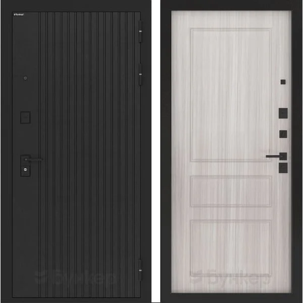 Входная дверь BN-06 с панелью ФЛ-116 Сандал белый