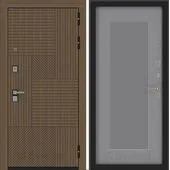 Входная дверь BN-07 с панелью Амстрод Серый софт рельеф
